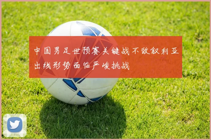 中国男足世预赛关键战不敌叙利亚出线形势面临严峻挑战
